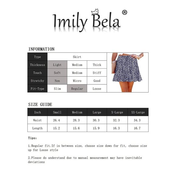 👗 2/$30 👗 Red and White Flouncy Mini Skirt with Built in Shorts sz Large - Picture 4 of 4